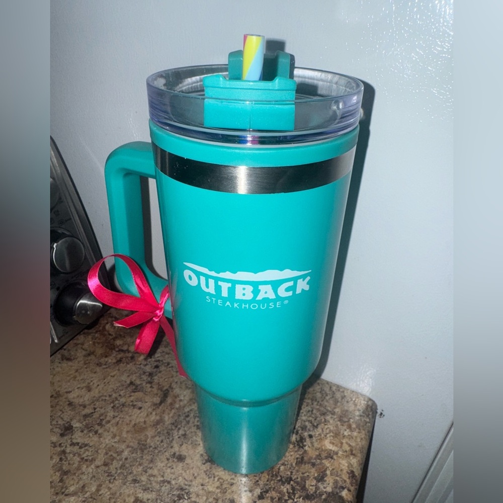 Outback Steakhouse Teal Tumbler PRICE DROP